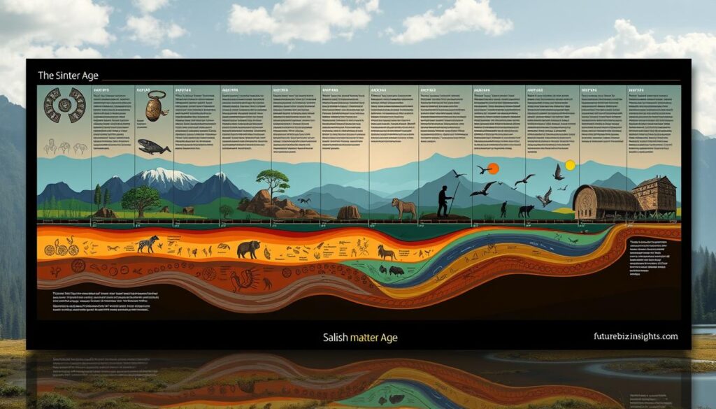 Salish matter age timeline